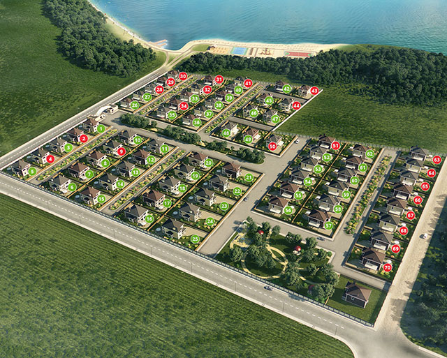 Генплан коттеджного поселка