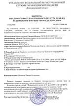 Пример выписки из ЕГРП