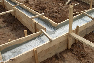 Закладка фундамента