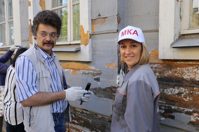Сотрудники Москомархитектуры в качестве волонтеров приняли участие в реставрации Дома Палибина